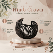 ⭐ Hijab & Dupata Stopper® Anti Sweat Crown ⭐ Stay Secure • No Slip • Sweat-Free Comfort - (High-Quality Nylon with Soft Velvet Finish)